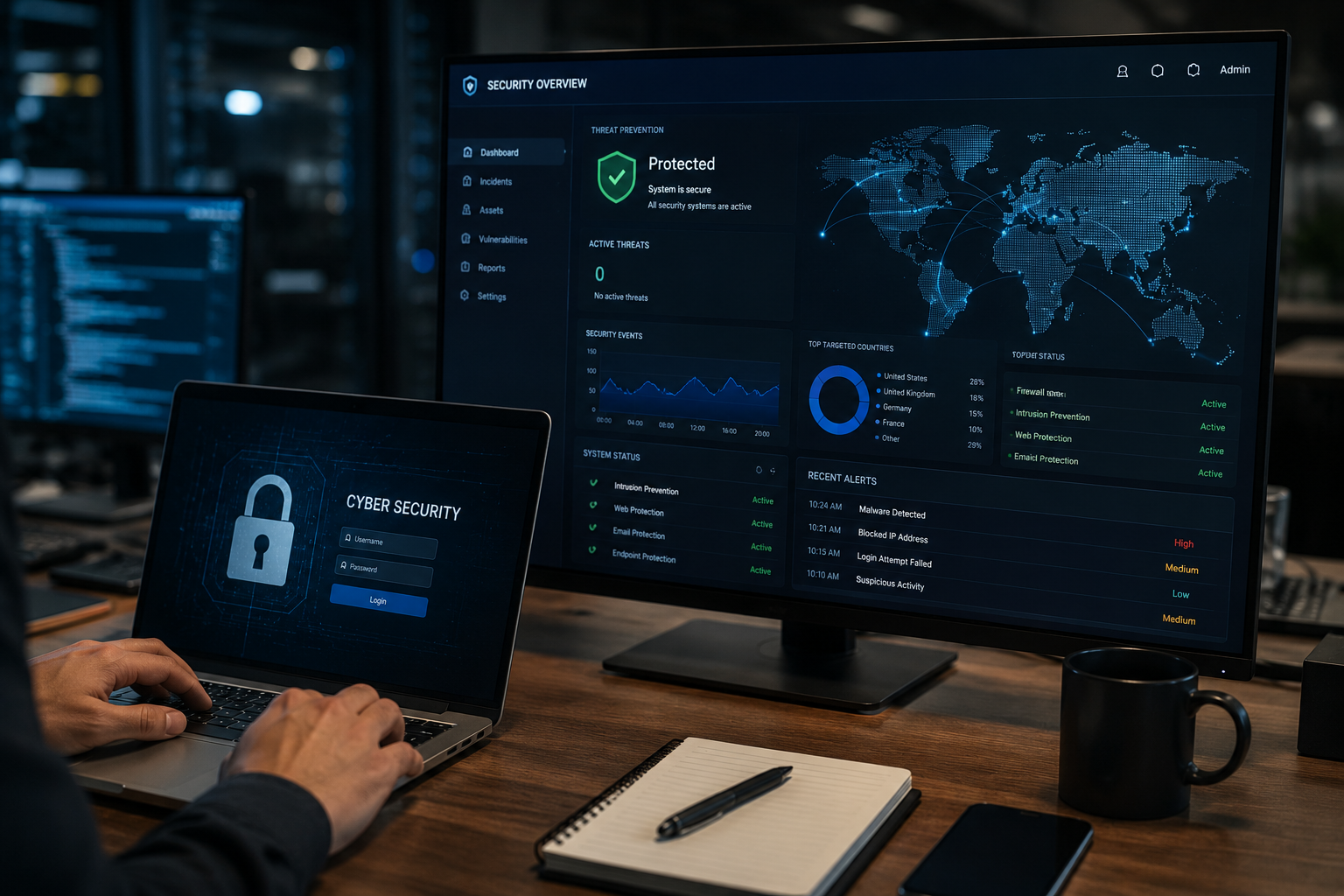 Ciberseguridad soporte y servicios administrados