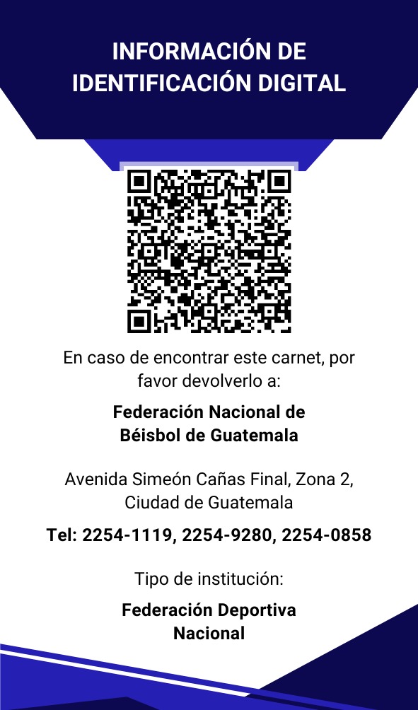 Credencial digital - Reverso